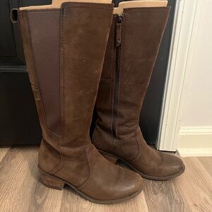 Teva Brown Leather Heeled Boots